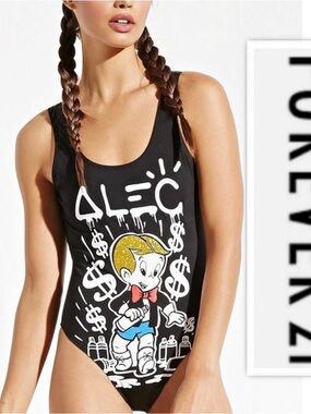 FOREVER 21 ALEC MONOPOLY X FOREVER 21 RICHIE RICH SWIMSUIT